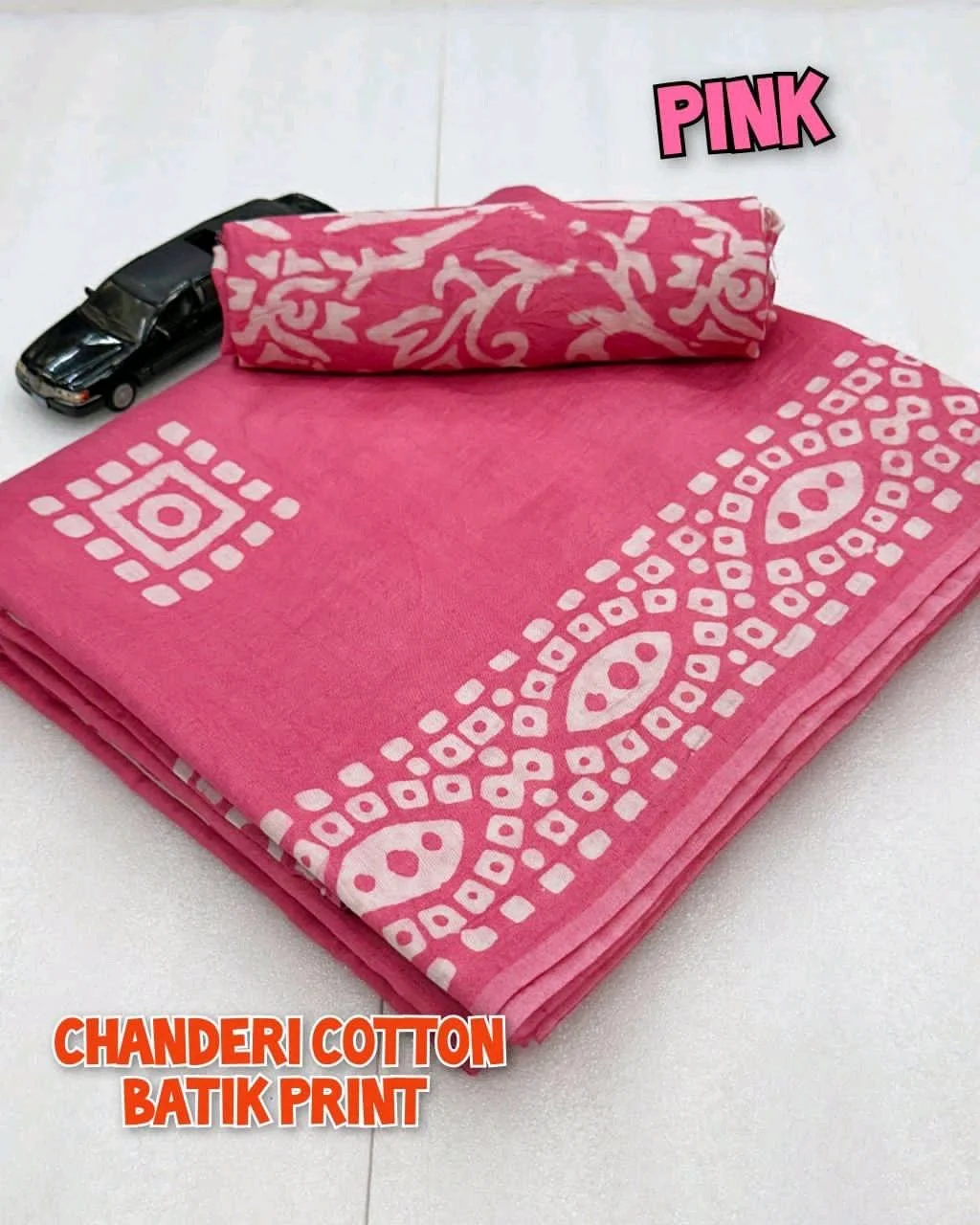 Wax BATIK Hand Print Sarees thumbnail 3
