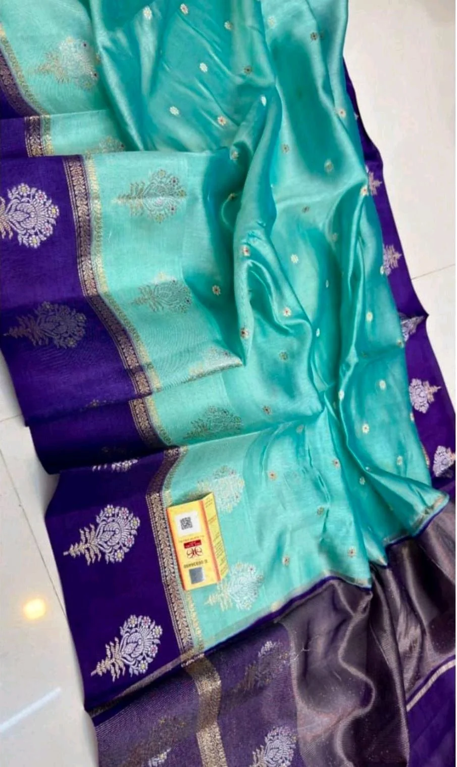 Warm Silk Dyed Banarasi Sarees thumbnail 7