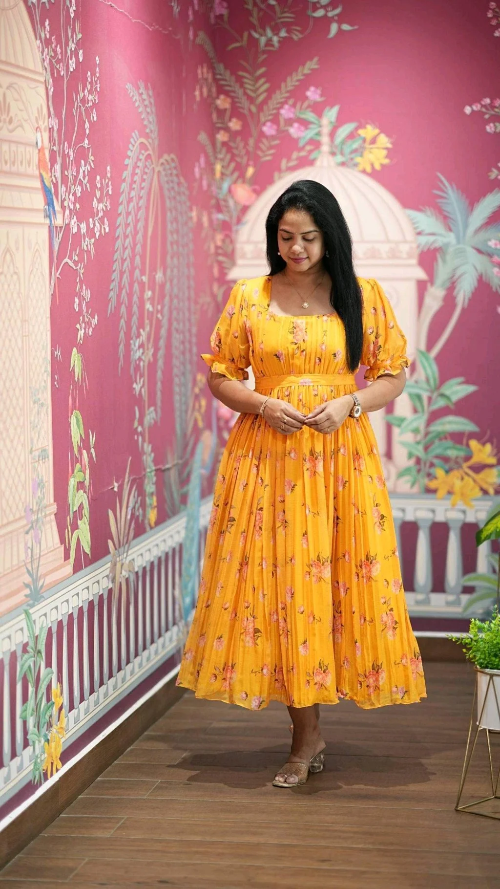 Floral Tiered Maxi Dresses 4