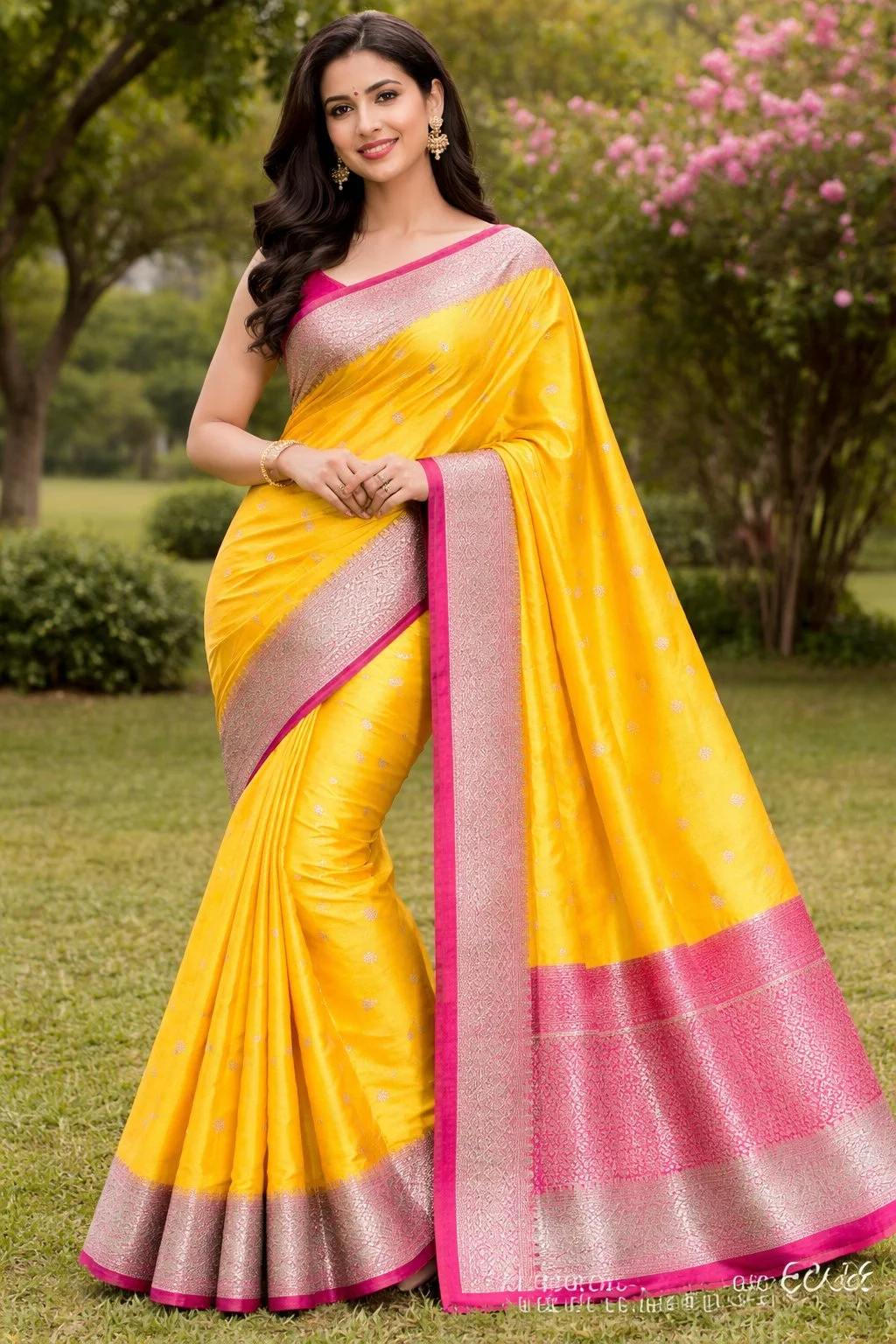 semi kanjivaram pattu saree thumbnail 2