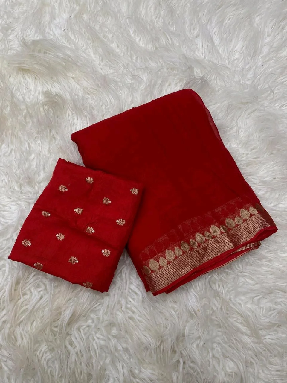 VISCOSE Georgette Saree 4