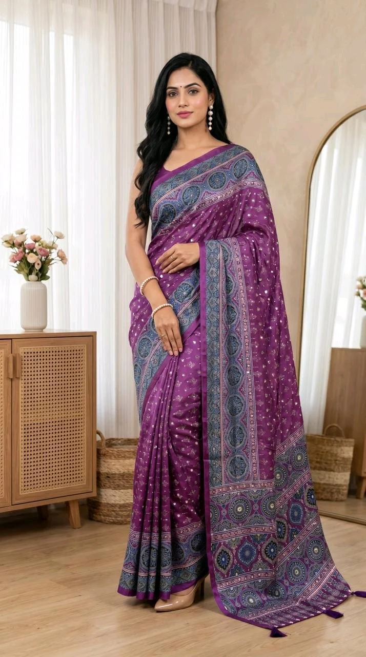 Ajarakh Saree thumbnail 3