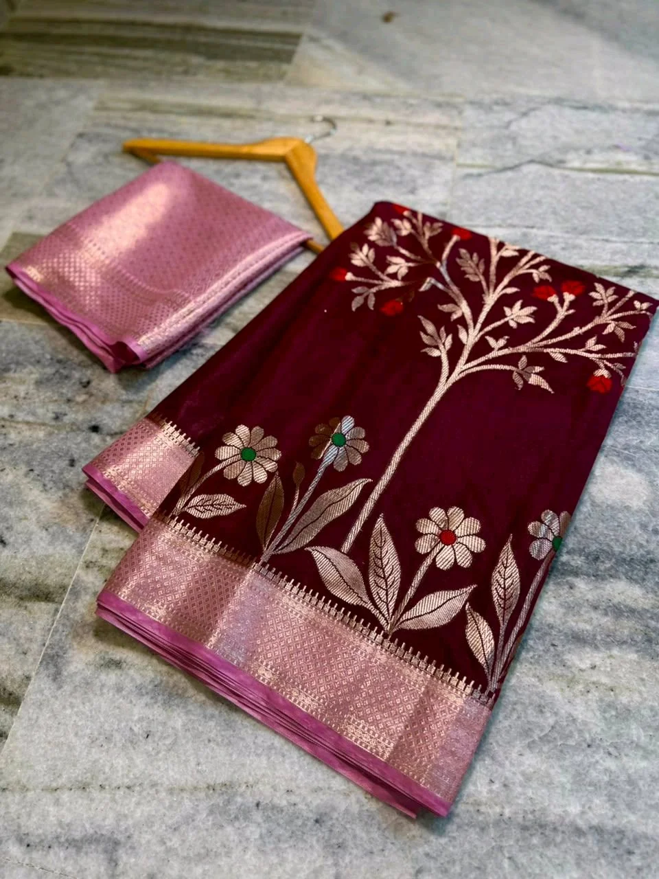 Banarasi Katan Silk Blend Saree 2