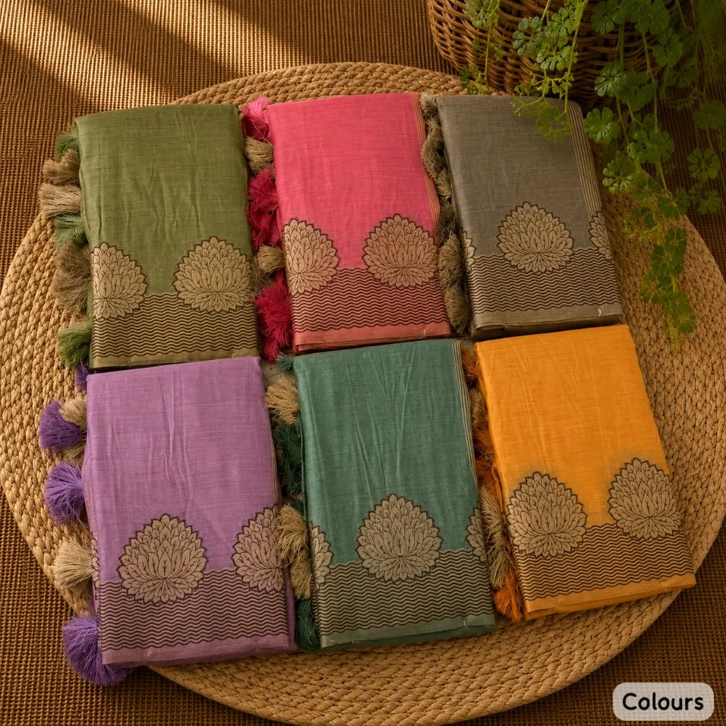 Semi Tusser Silk Sarees thumbnail 8