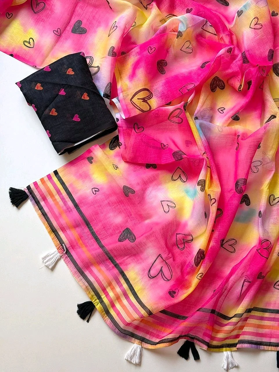 Soft Leninn Saree 3
