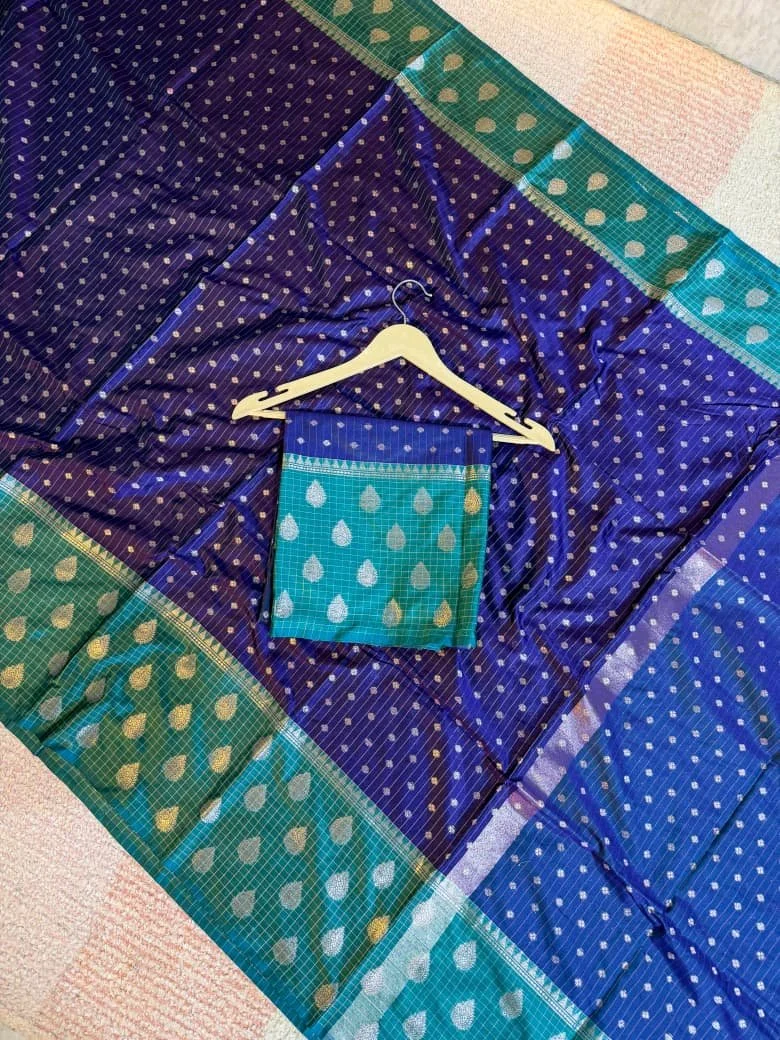 Kanchi Pattu Soft Banarasi Saree thumbnail 5