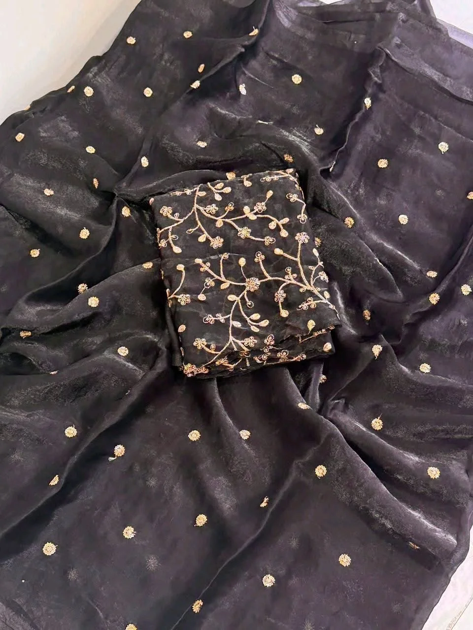 Space Satin Saree 2