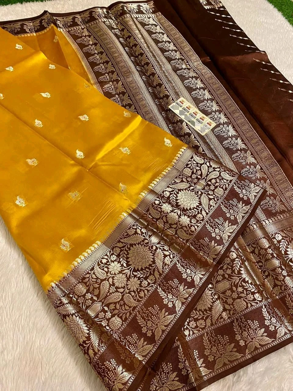 KATAN RAW MANGO SAREES thumbnail 4