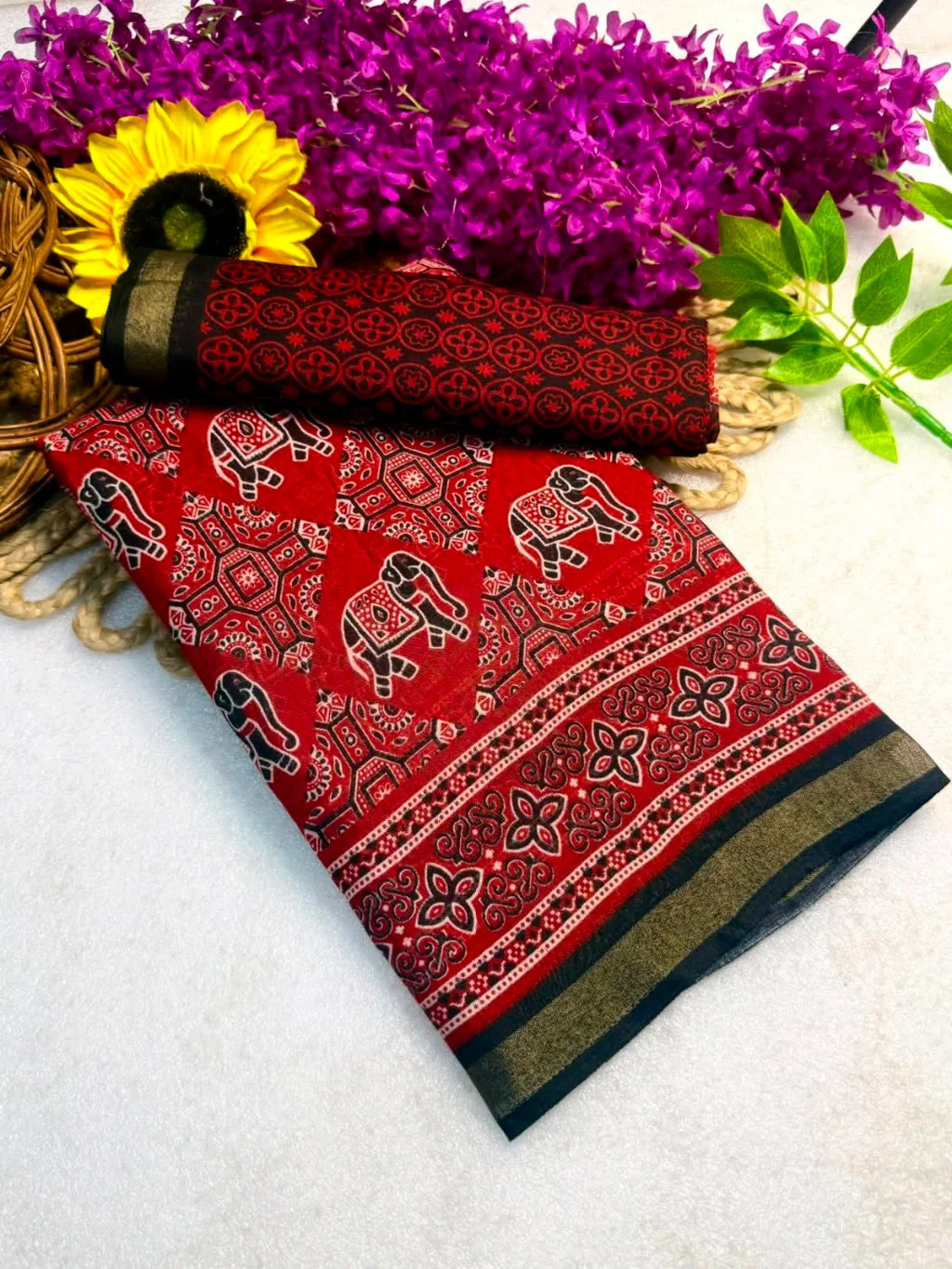 Soft Mul Mul Cotton Viscose Sarees 5
