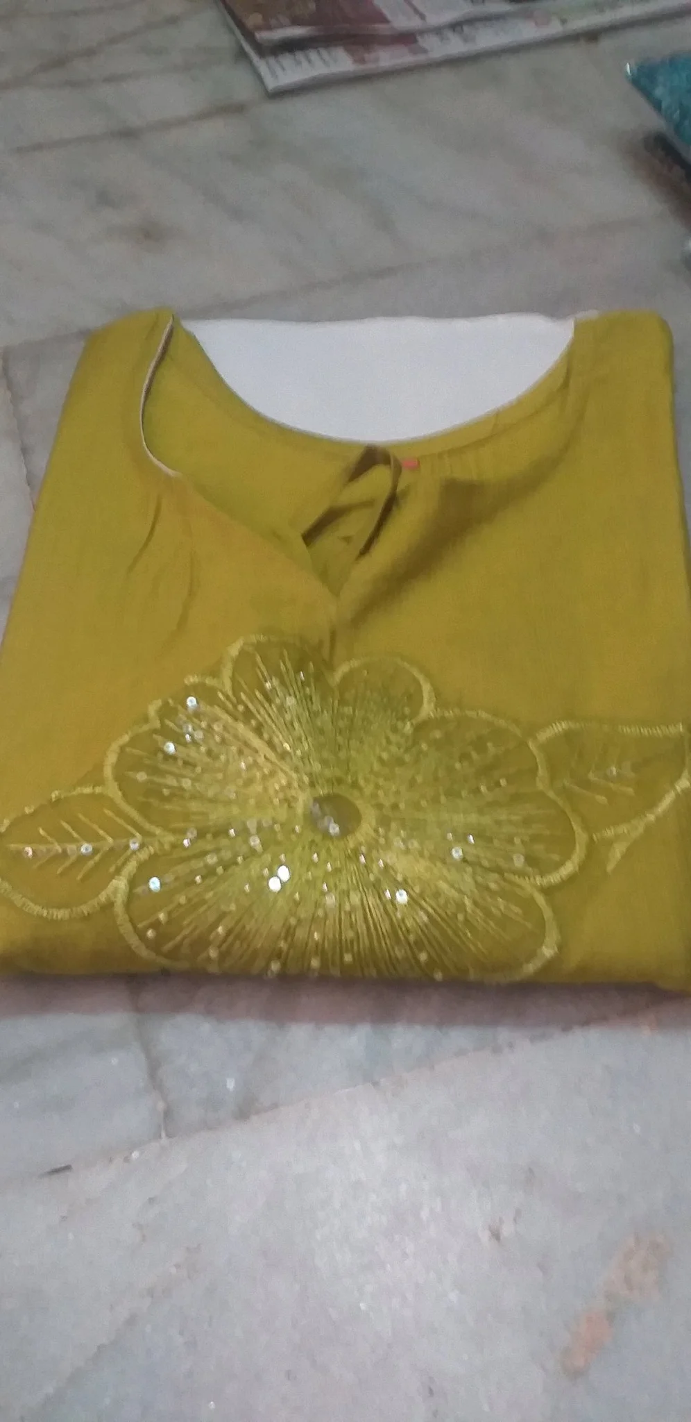 Pink Embellished Kaftan top 2