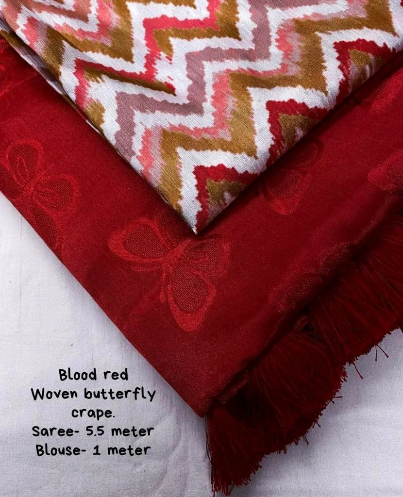 Bombay Crepe Sarees thumbnail 6