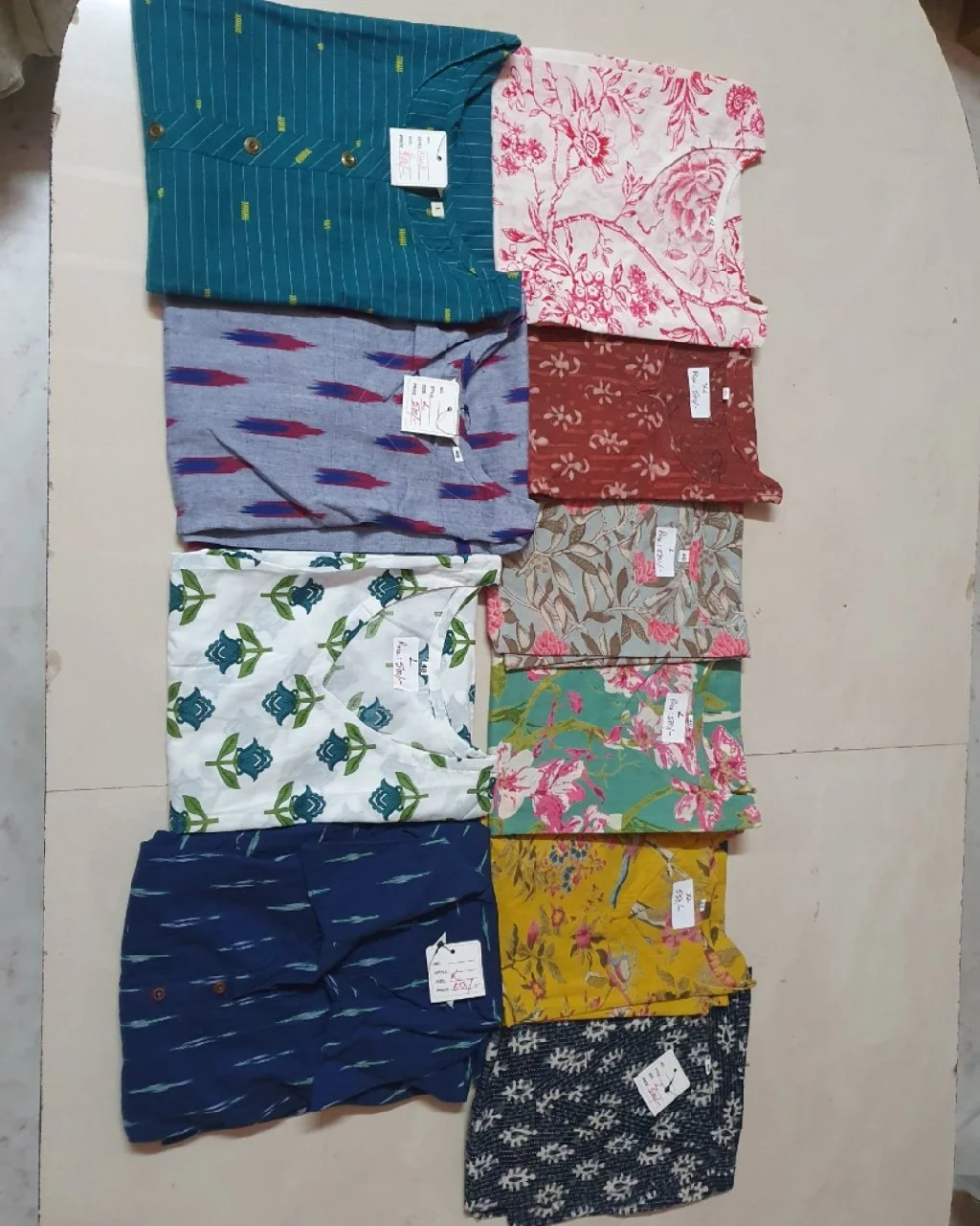 Handblock Cotton Single Kurti