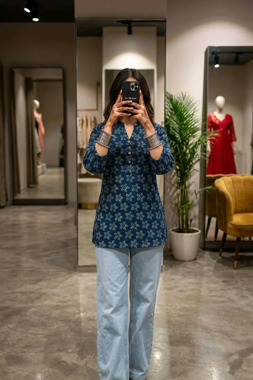 Geometric Print Tunic Top 4