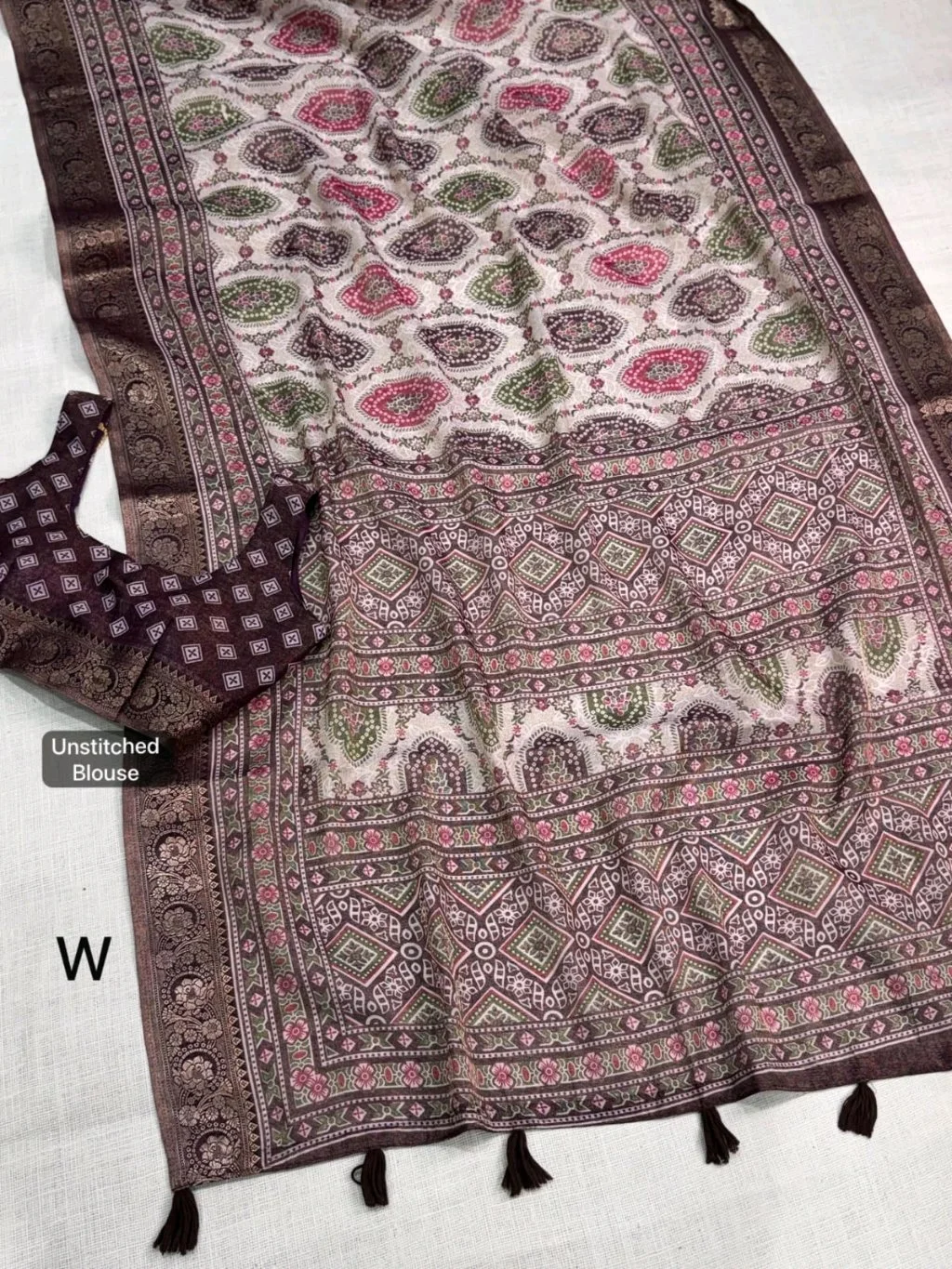 Ajrakh Print Sarees thumbnail 5
