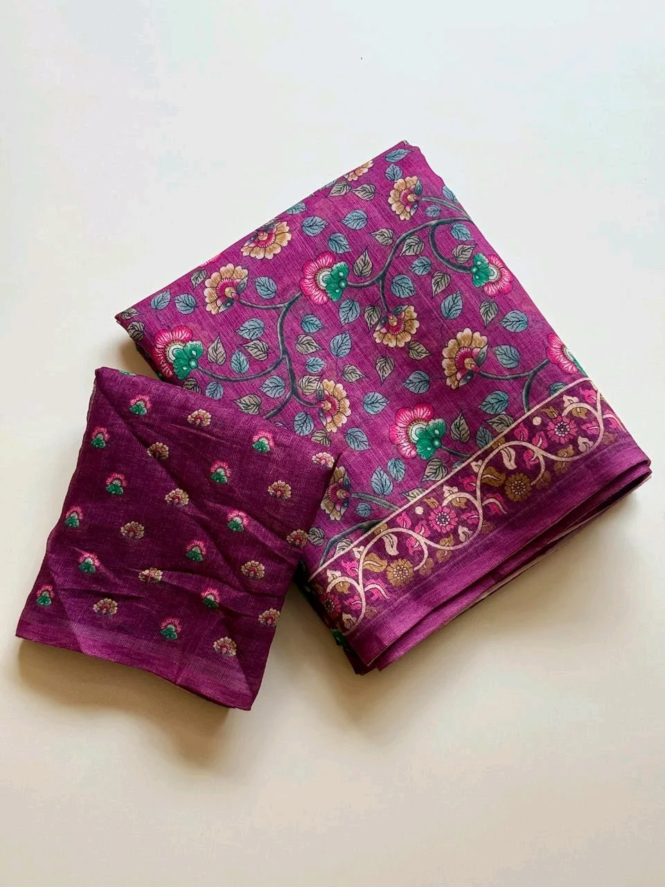 Sift Lenin fabric Saree 2