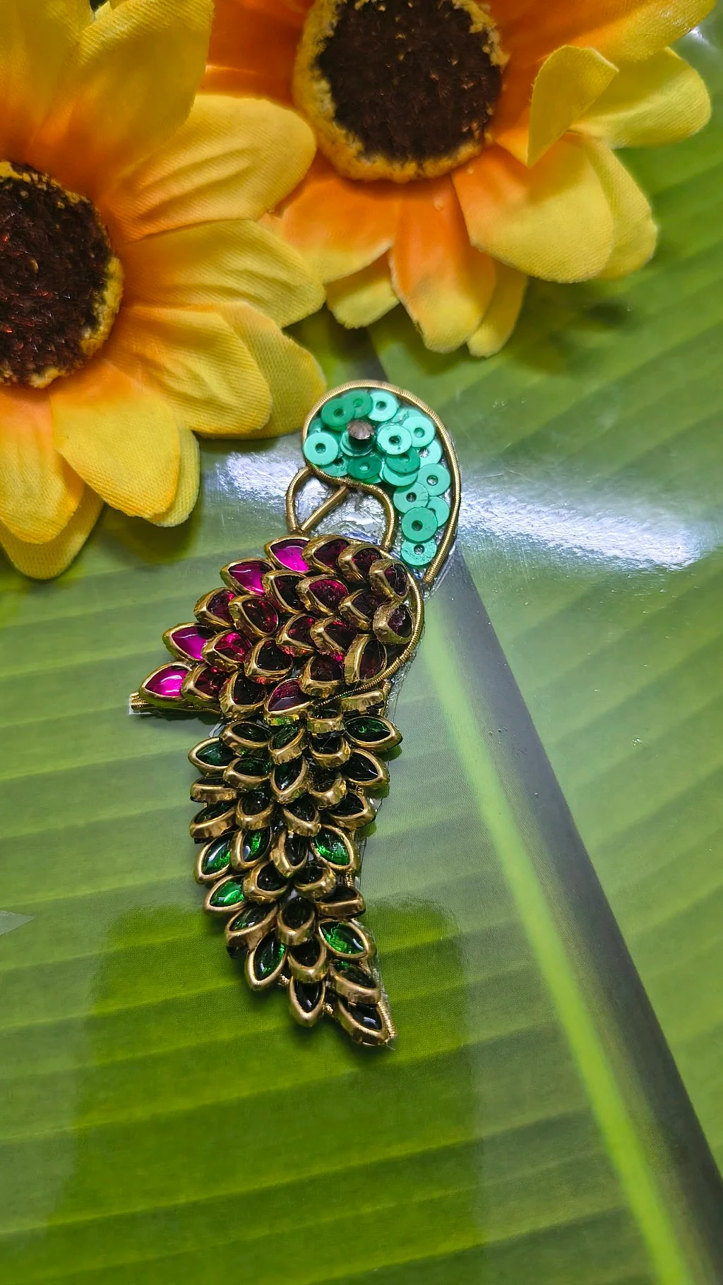 Peacock Broch Pin thumbnail 2