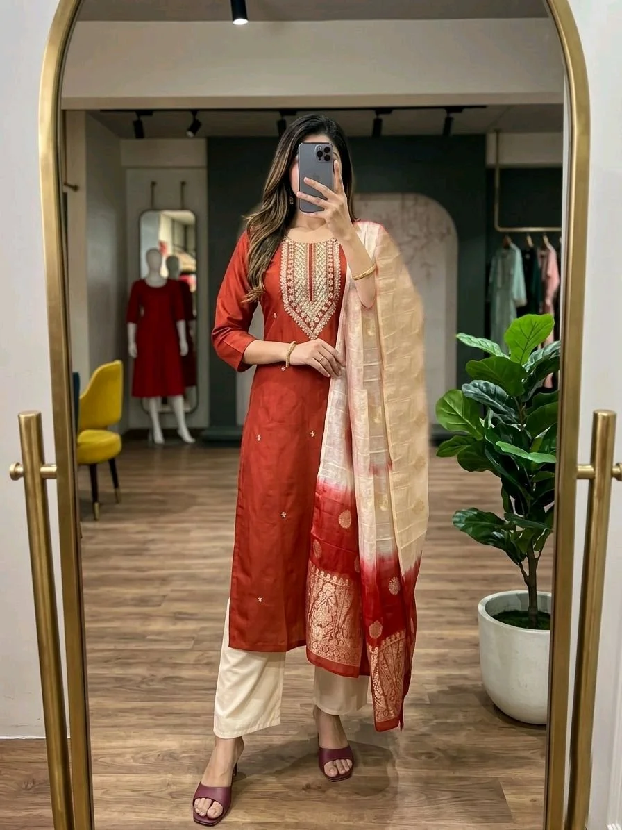 Manvi Kurta Set with Dupatta 7