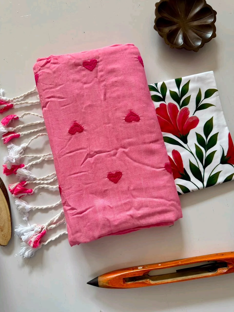 Khadi Embroidery Saree 7