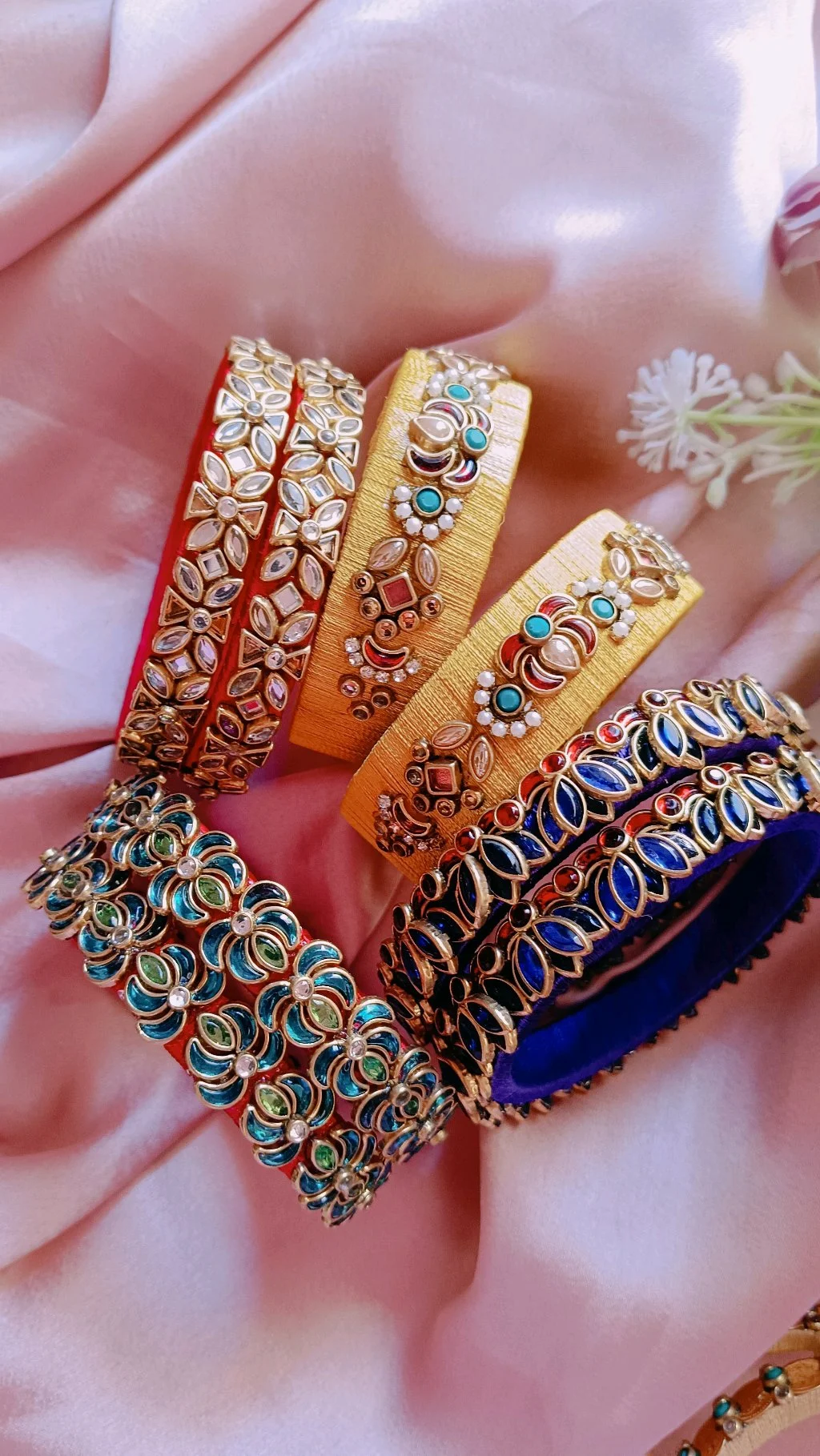 Assorted Traditional Indian Bangle Collection