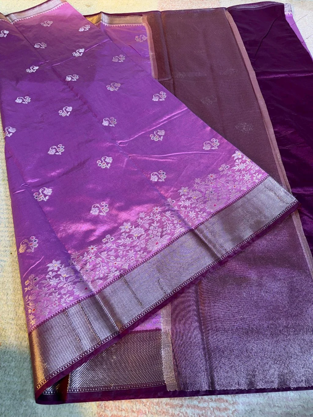 Katan Raw Mango Sarees 4