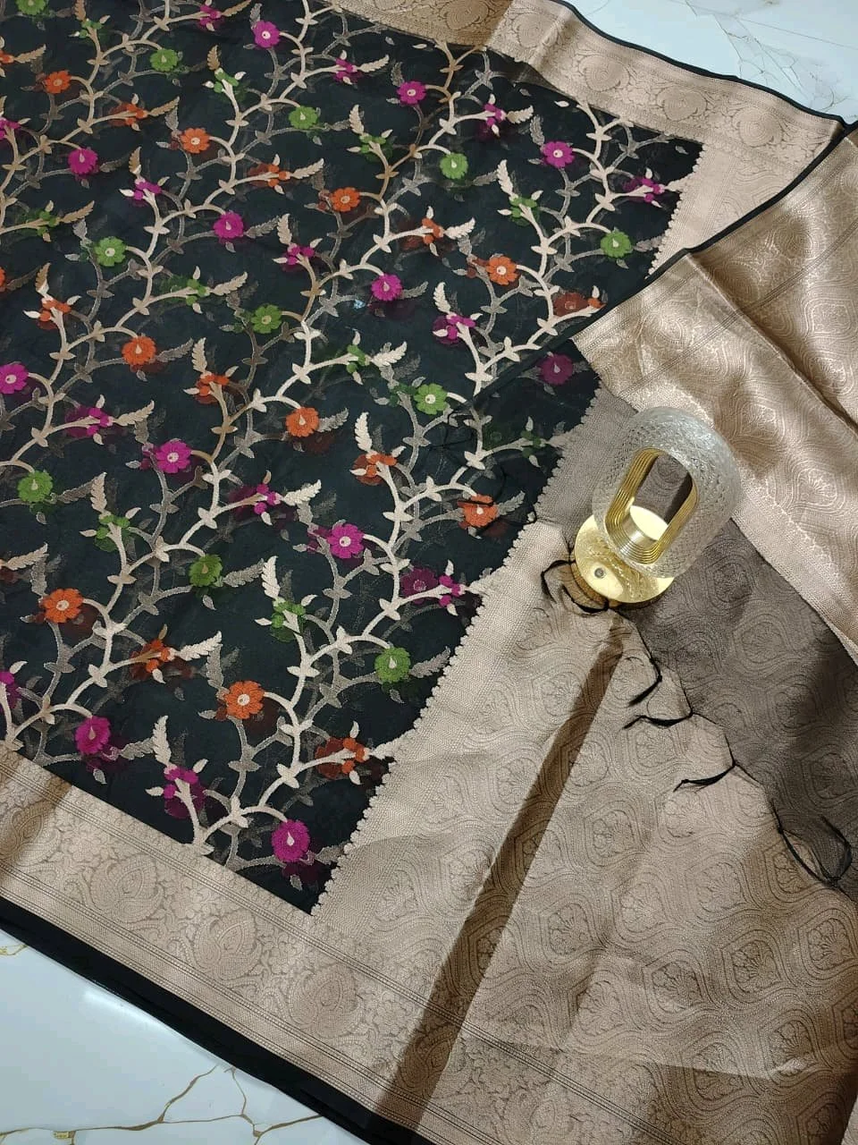 Kora Organza Silk Saree thumbnail 1