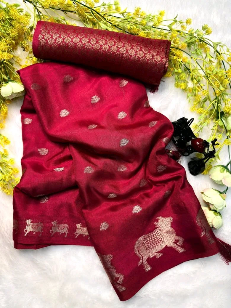 Soft Dola Silk Saree 4