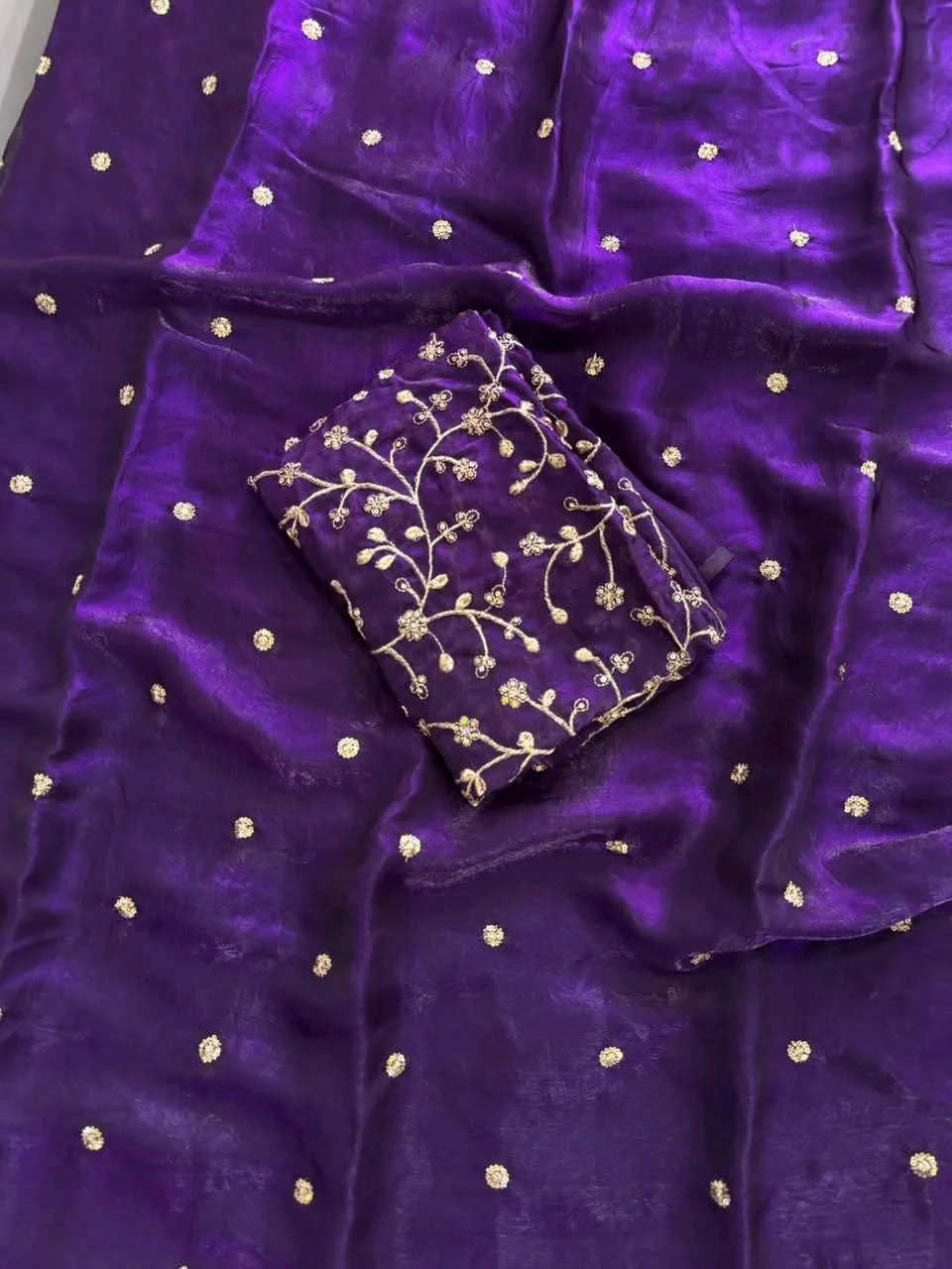 Space Satin Saree 3