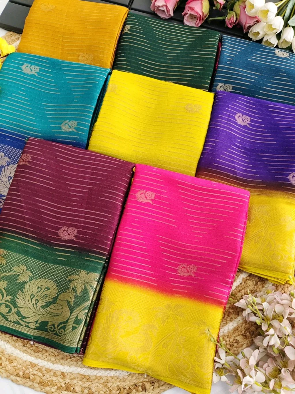 Viscose Georgette Sarees 1