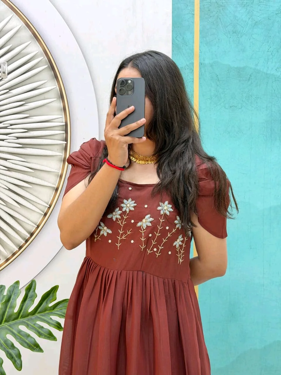 Embroidered Tiered Maxi Dress thumbnail 6