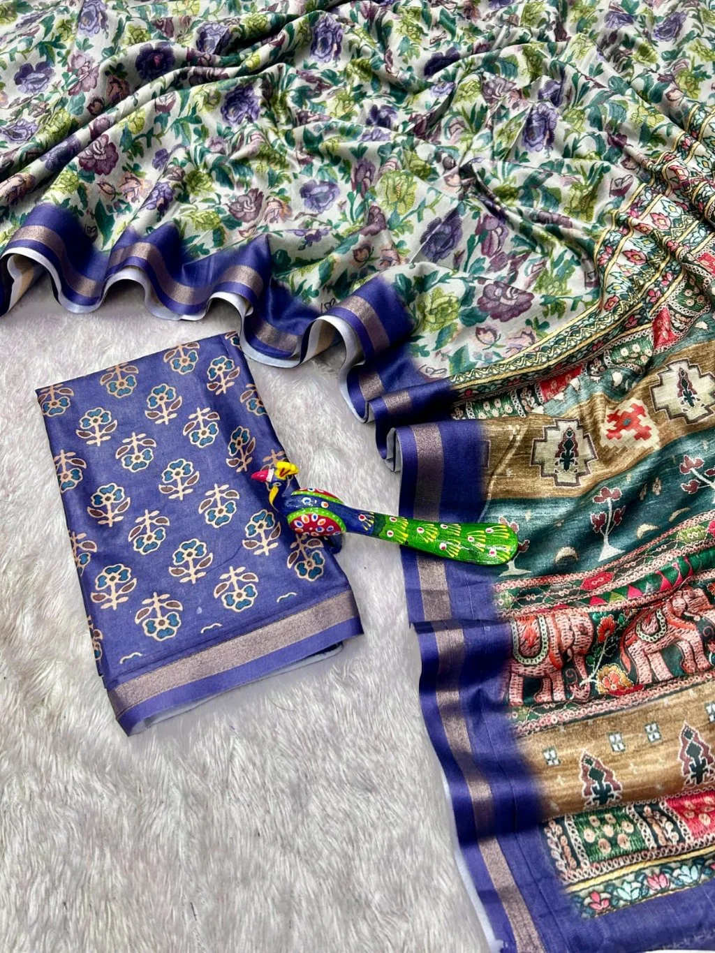 Mul Mul Cotton Digital Print Sarees thumbnail 10