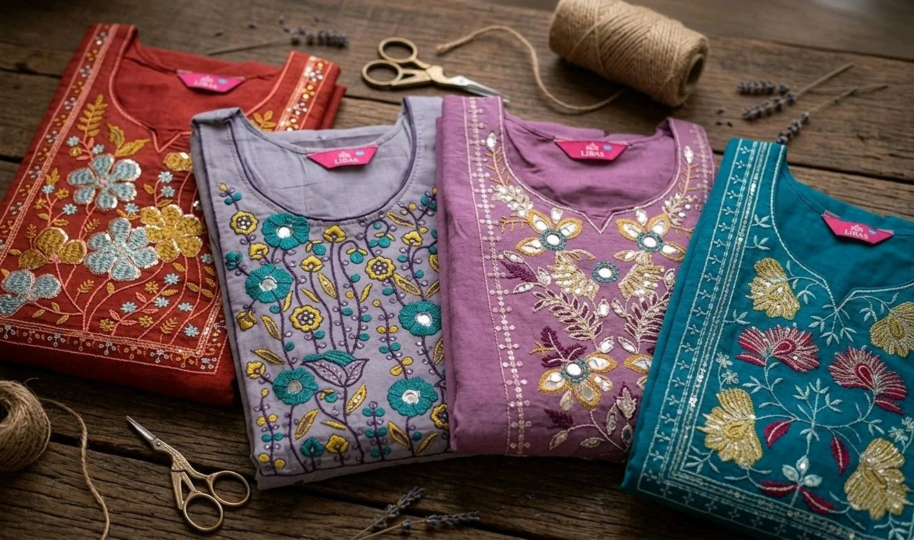 Sift Mul Chendari Suit Set with Dupatta 5