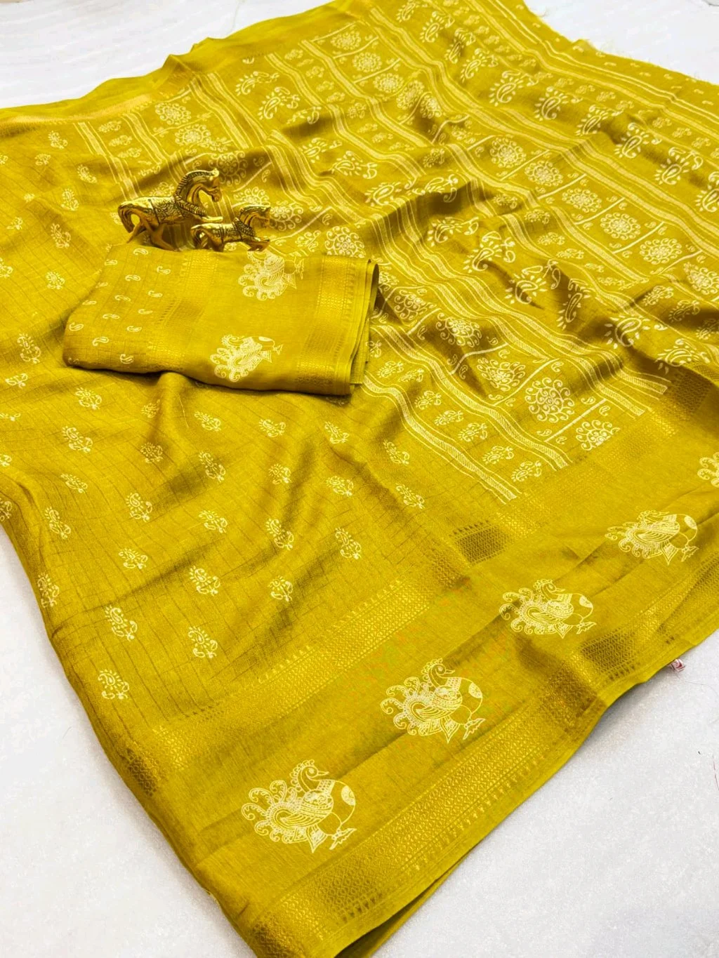 Muskmelloweaving Saree 5