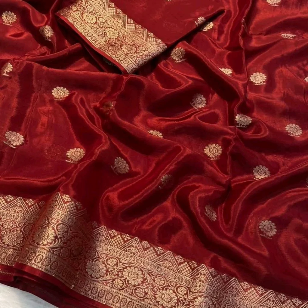 Pure Soft Viscose Crepe Silk Saree 8