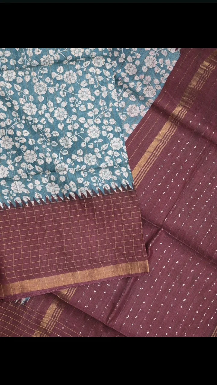 Tussur Fancy sarees 10