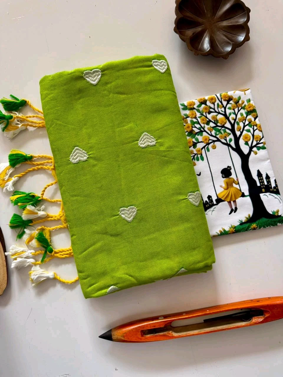 Khadi Embroidery Saree 9