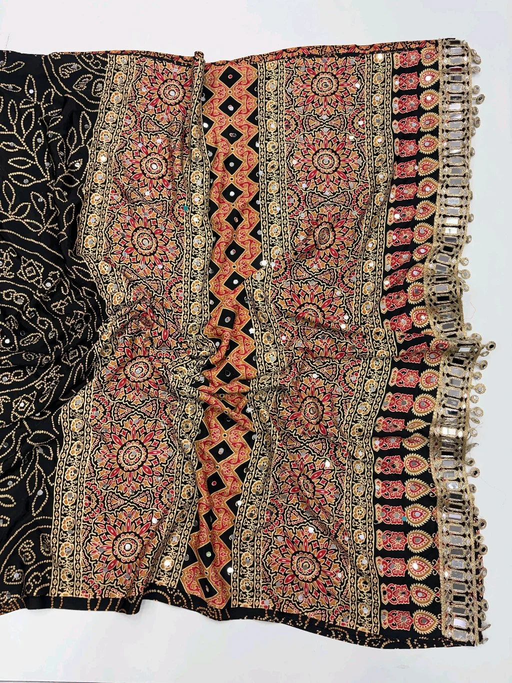 Pure Arjakh Satin Saree thumbnail 4