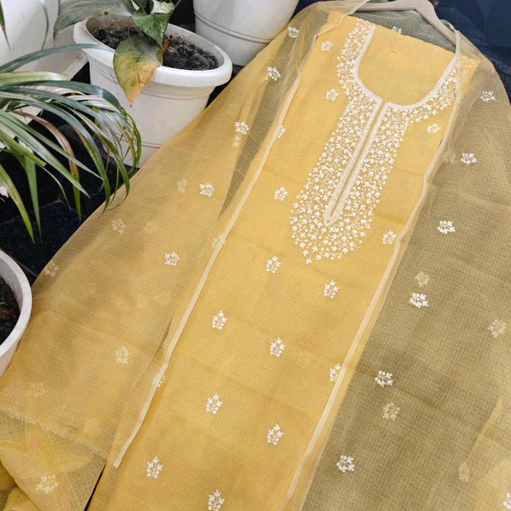 Kota Doria Cotton embroidery work Suits 7