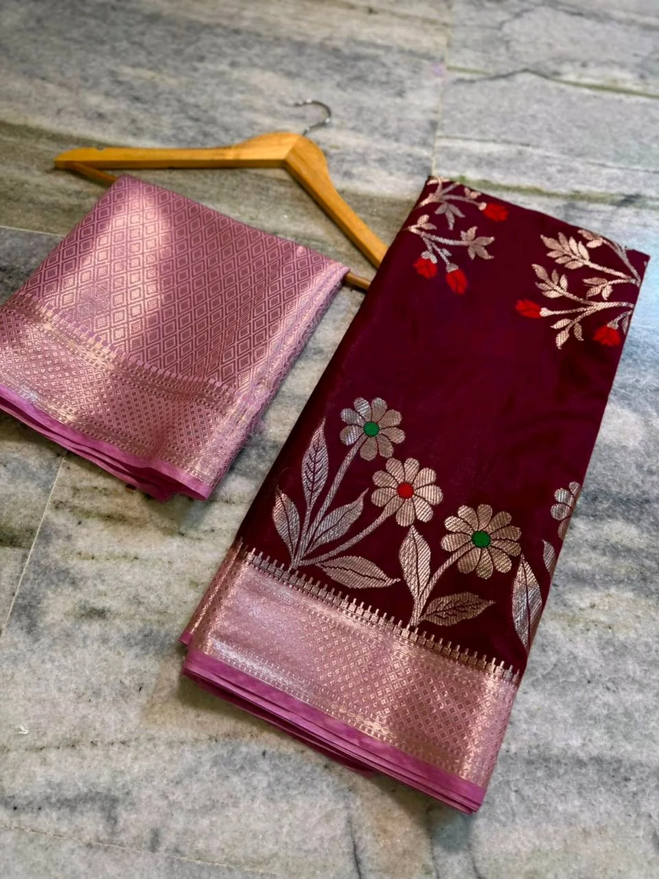 Banarasi Katan Silk Blend Saree 5