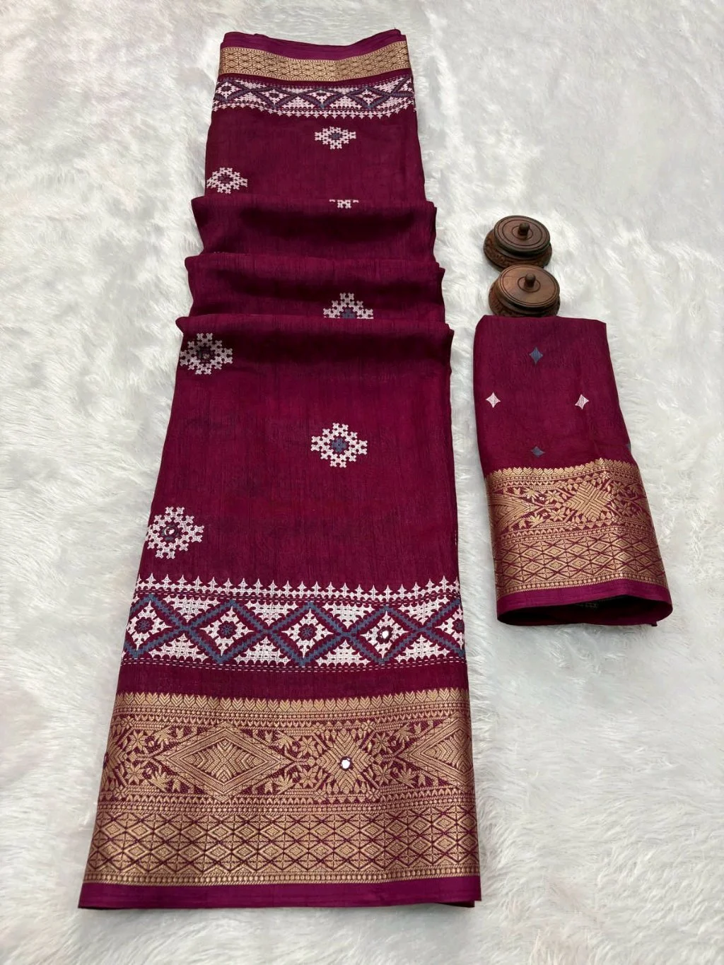 Pure Soft Dola Silk Saree thumbnail 4