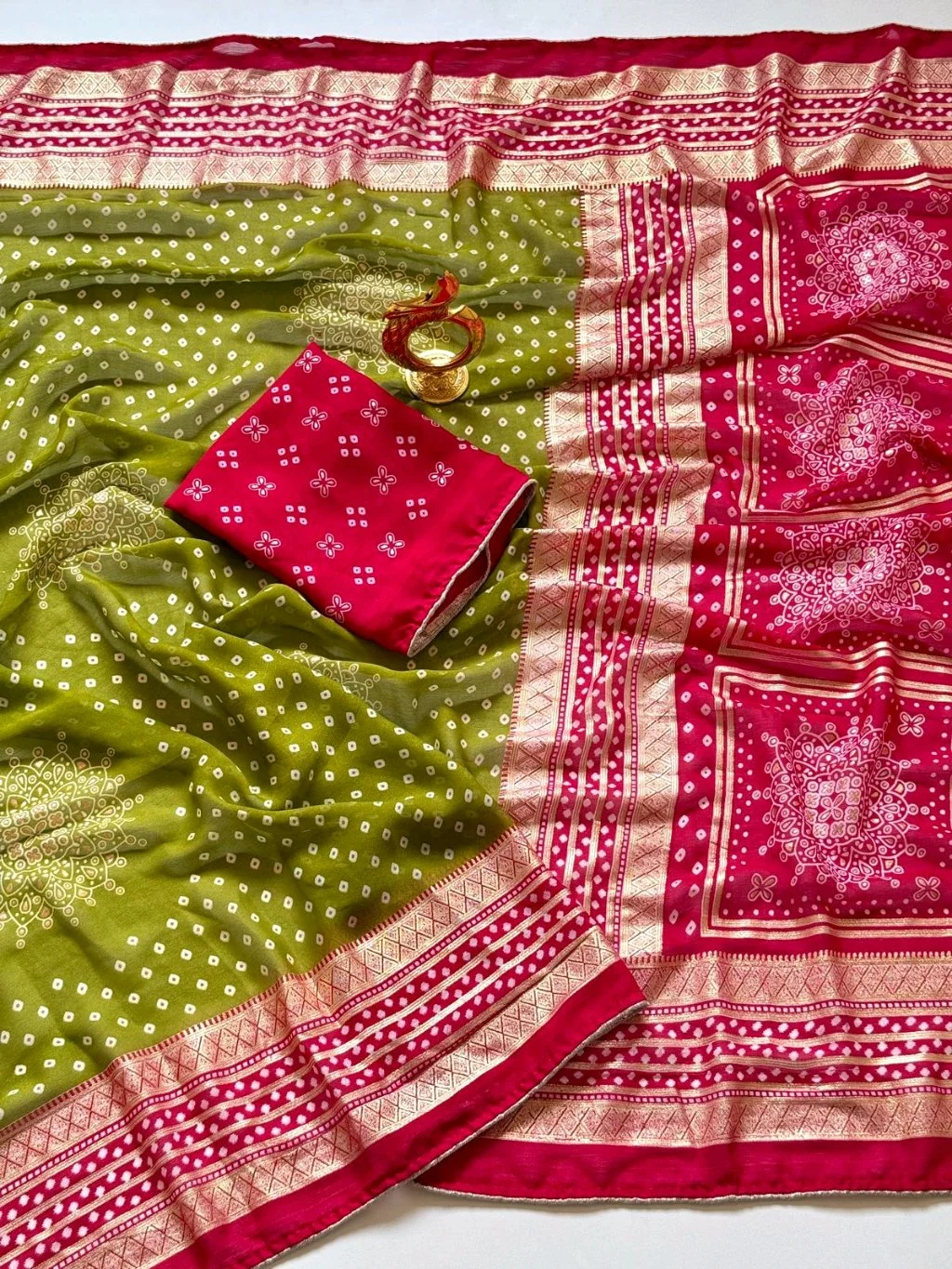 Moss Saree thumbnail 8