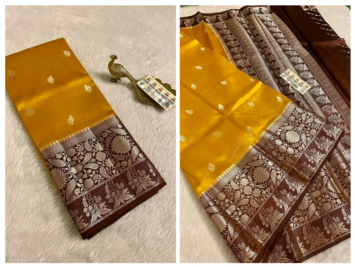 KATAN RAW MANGO SILK SAREES 4