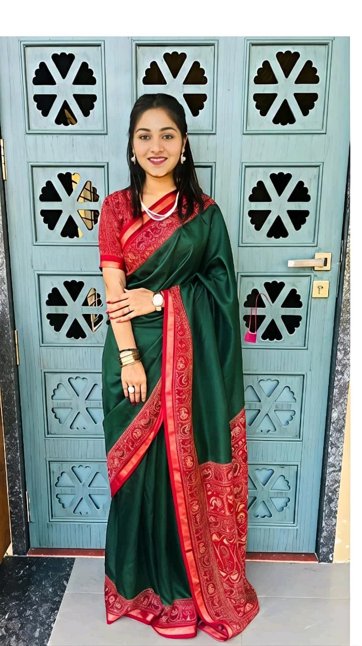 Ajrakh Patola Saree 10