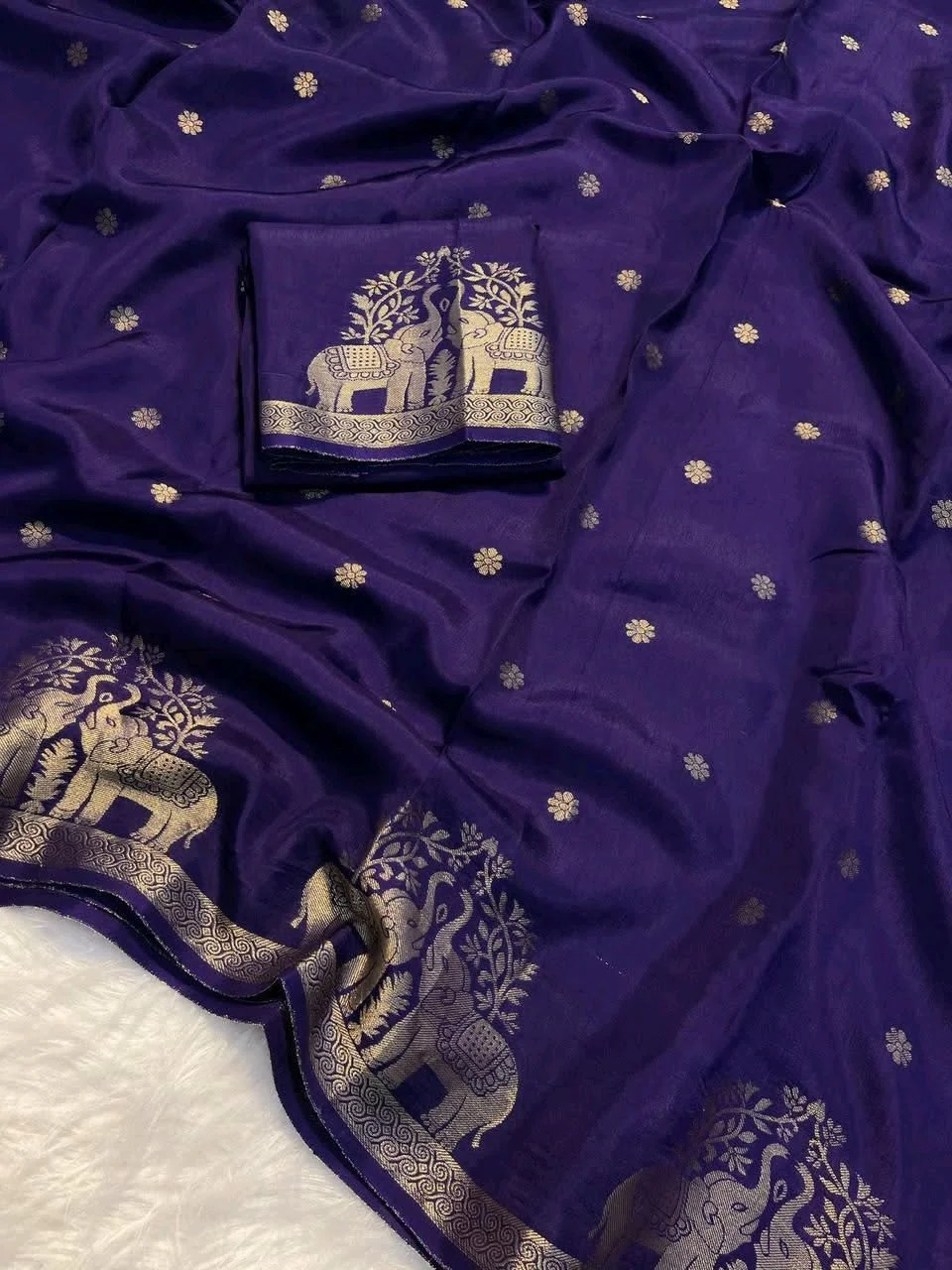 Viscose Mysore Crepe Saree 1