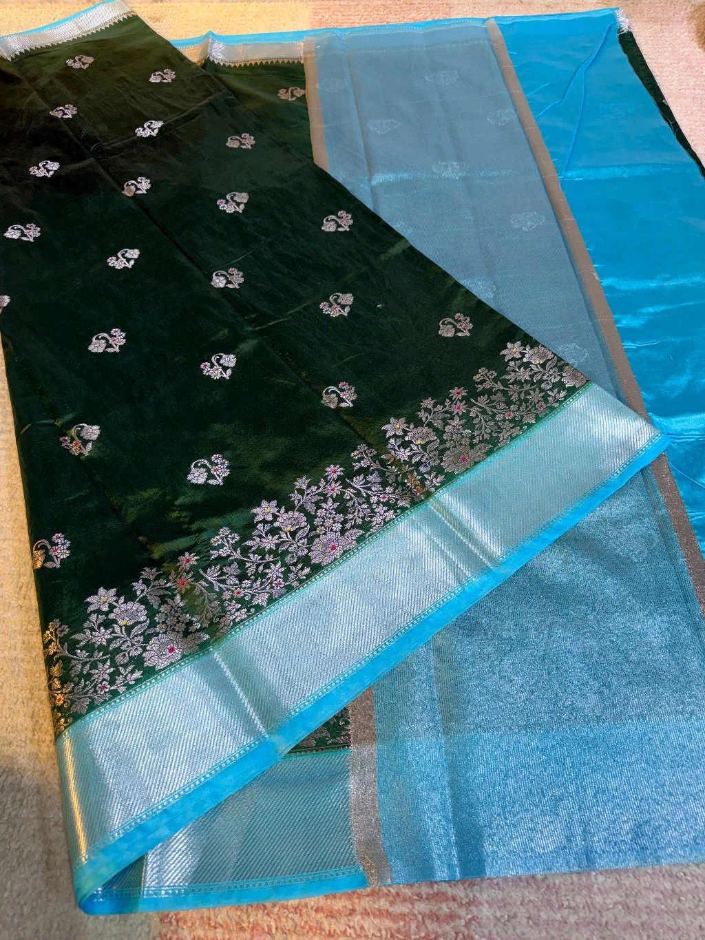 Katan Raw Mango Sarees 7