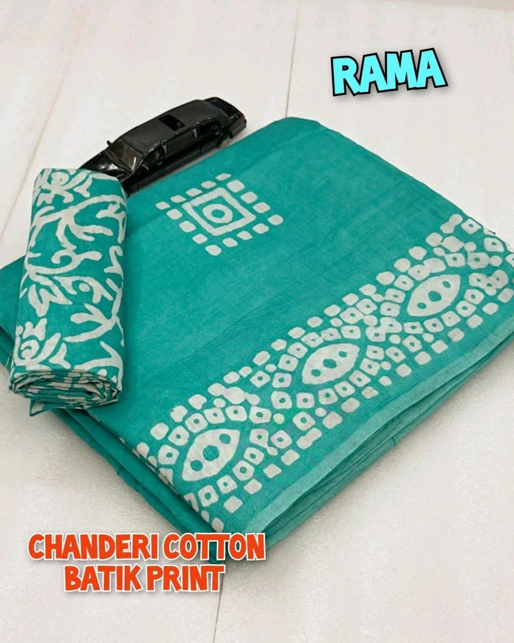 Wax BATIK Hand Print Sarees thumbnail 2