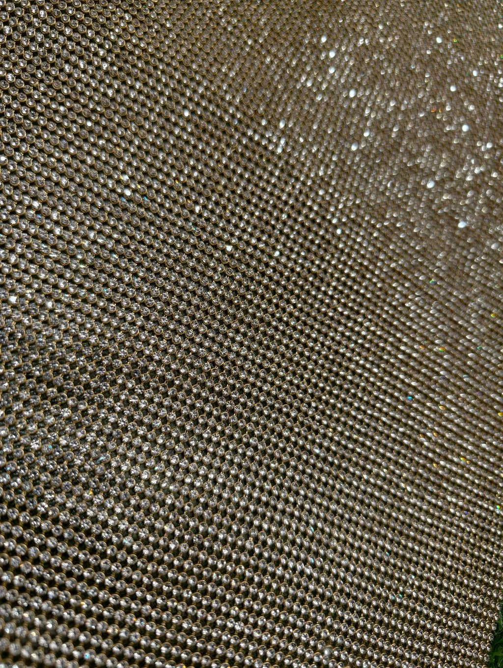 Gold Rhinestone Crystal Mesh Trim 2 Lains thumbnail 6