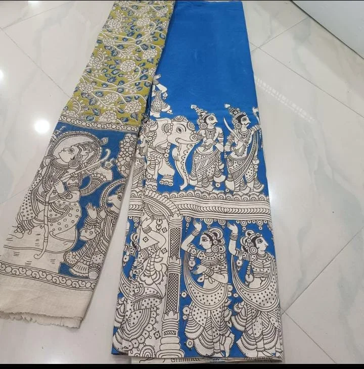 Traditional Kalamkari Print Top And Duppata thumbnail 4