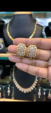 Elegant Diamond Look Studs 1