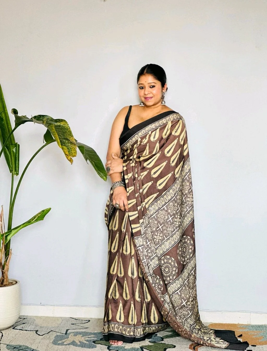 Kalamkari Print Sarees thumbnail 8