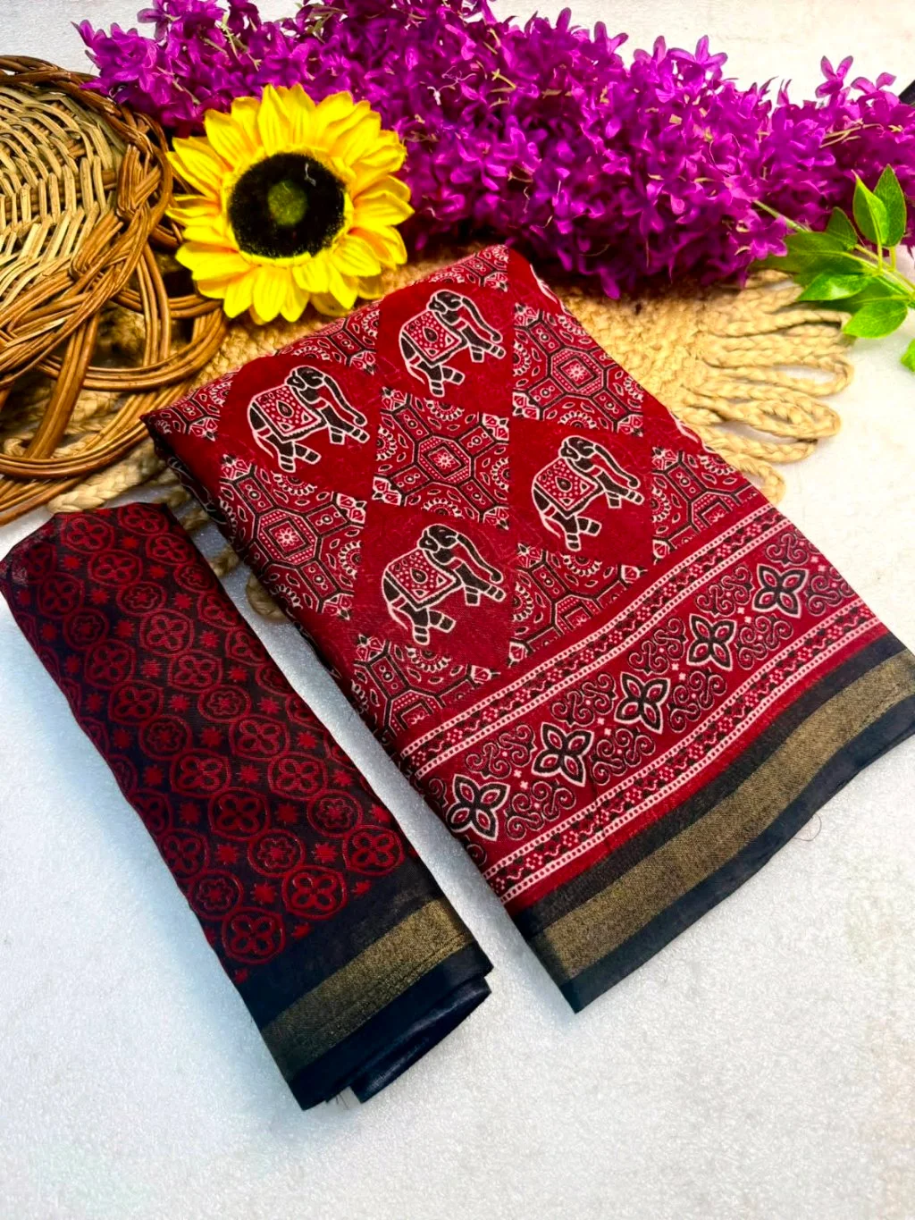 Soft Mul Mul Cotton Viscose Sarees 4